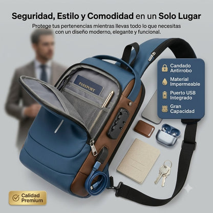 🛡️ Bolso Fashion Antirrobo USB